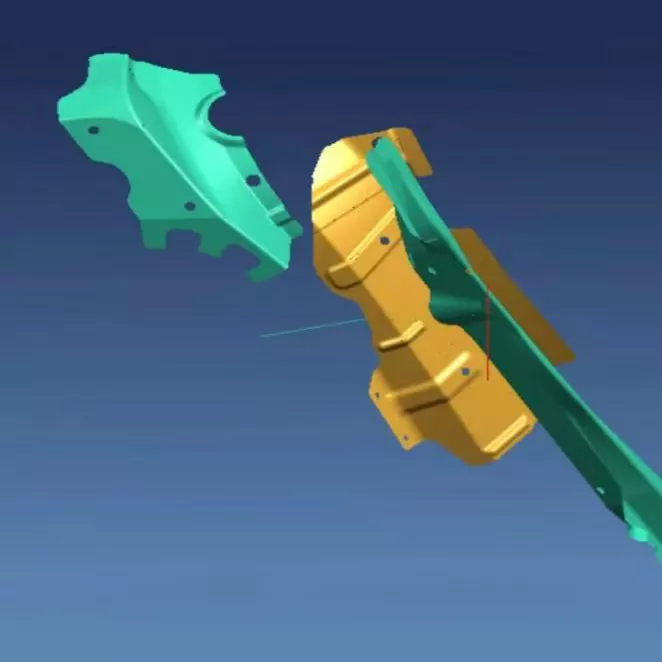 แม่พิมพ์ปั๊มแผ่นเสริมแรงขนาดเล็กสำหรับยานยนต์